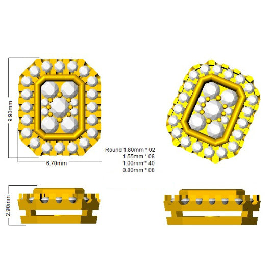 SE4526 — Earrings - 9k Yellow Gold detail