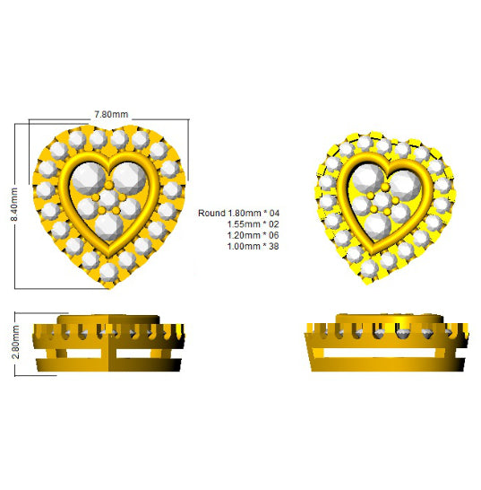SE4527 — Earrings - 9k Yellow Gold detail
