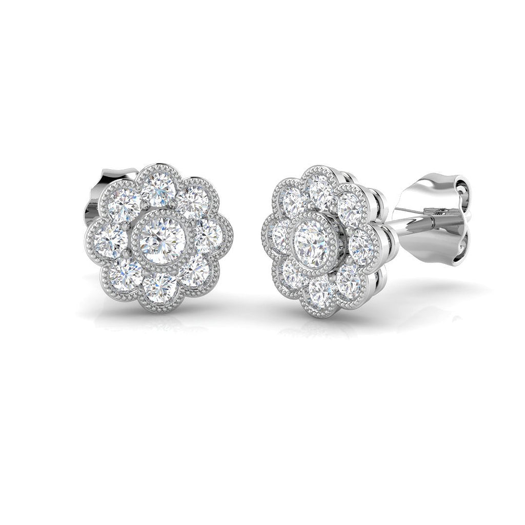 SE4535 — Earrings - 9k White Gold