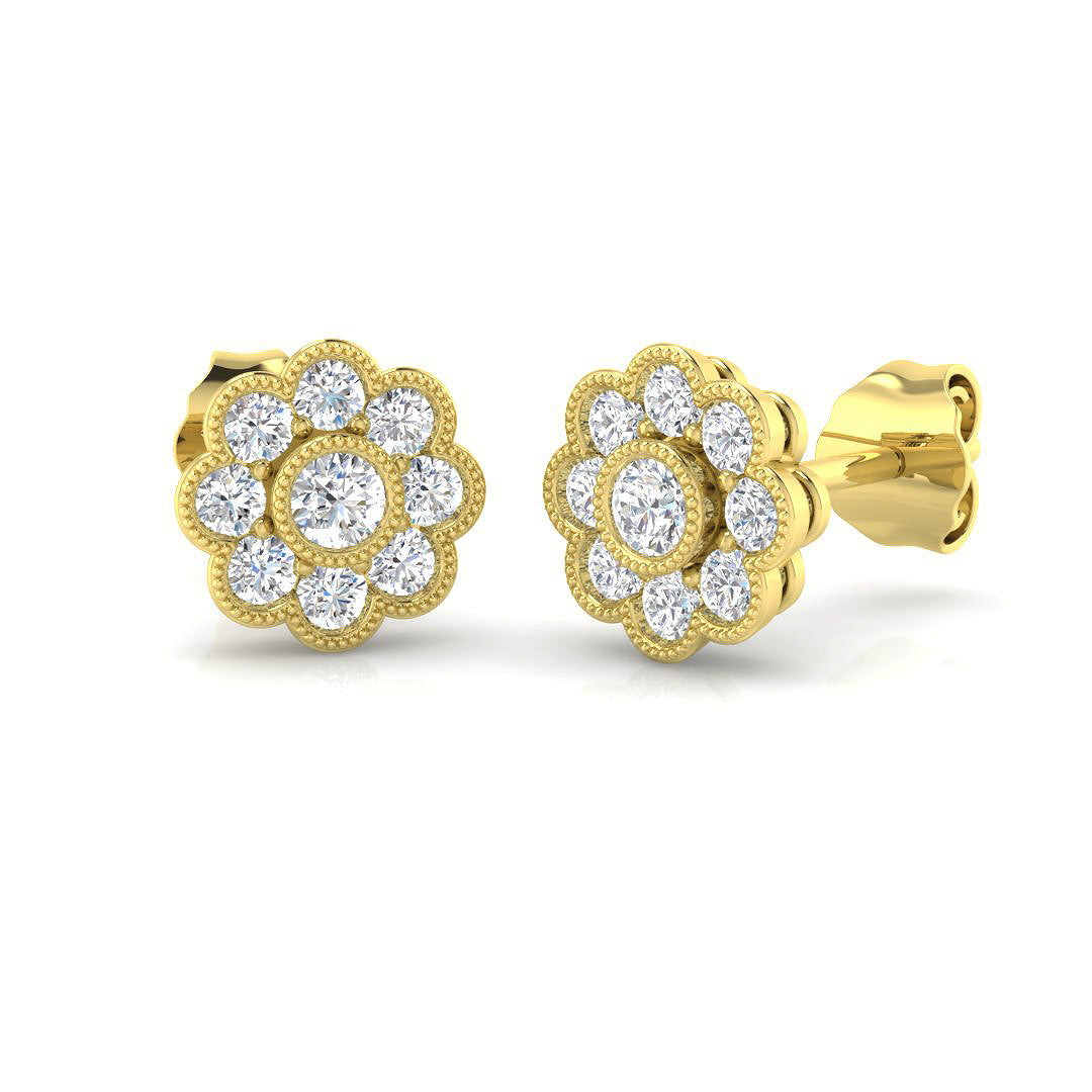 SE4535 — Earrings - 9k Yellow Gold
