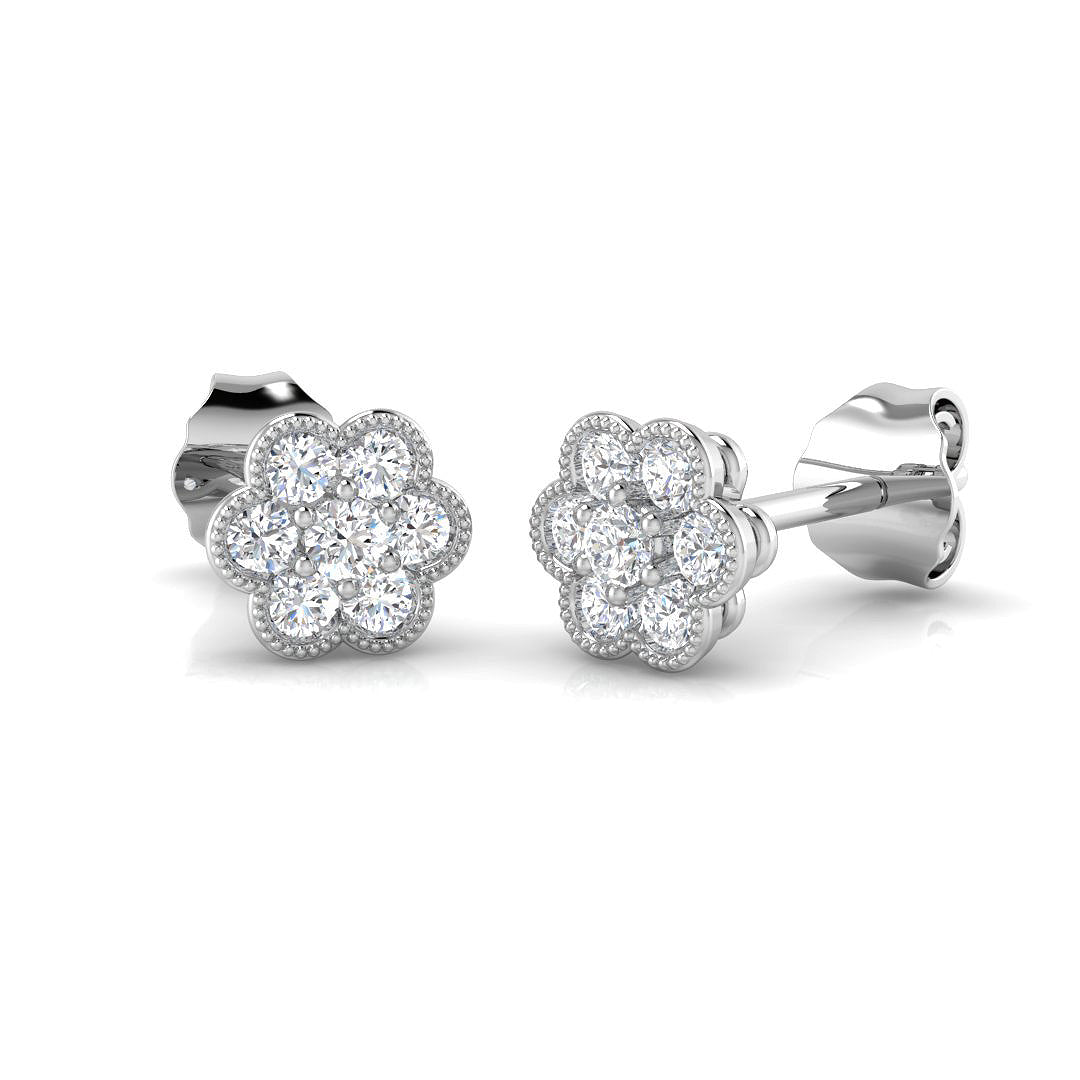 SE4536 — Earrings - 9k White Gold