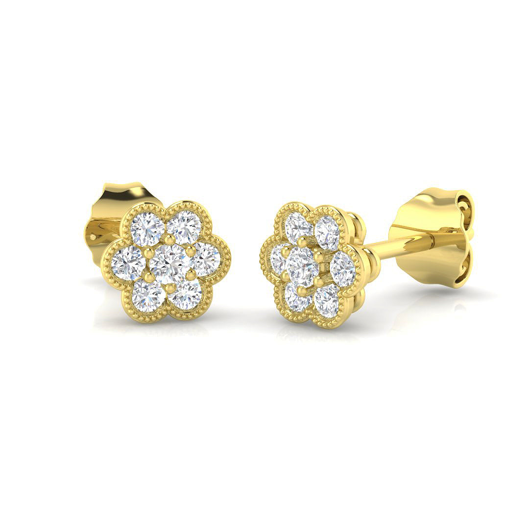 SE4536 — Earrings - 9k Yellow Gold