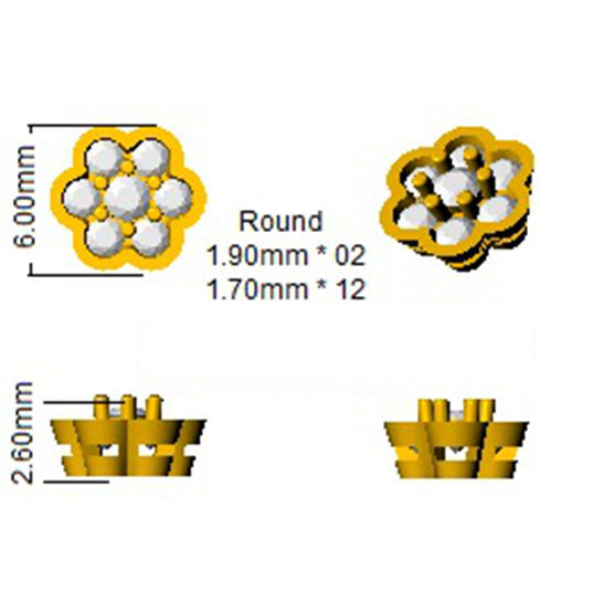 SE4536 — Earrings - 9k Yellow Gold detail