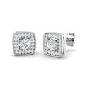 SE4543 — Earrings - 9k White Gold