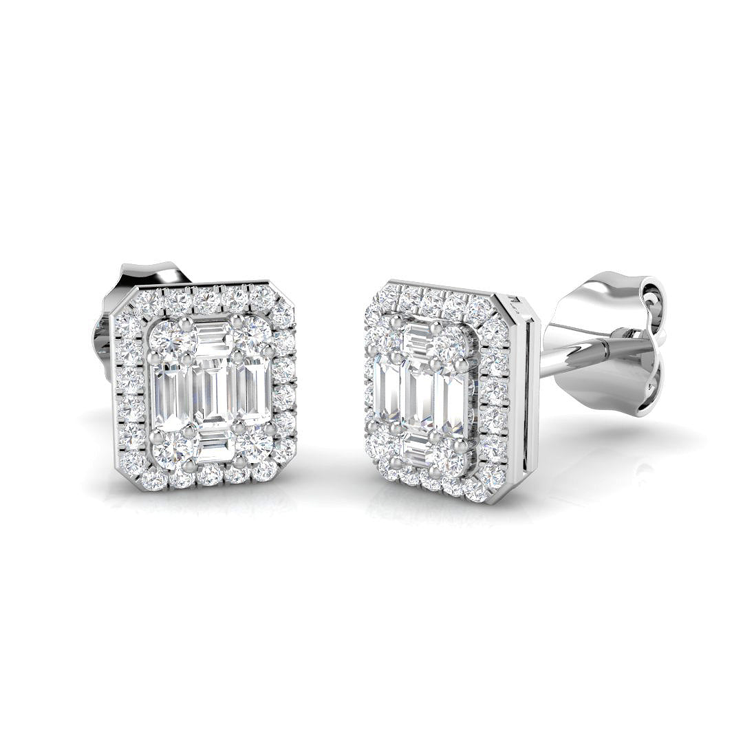 SE4545 — Earrings - 9k White Gold