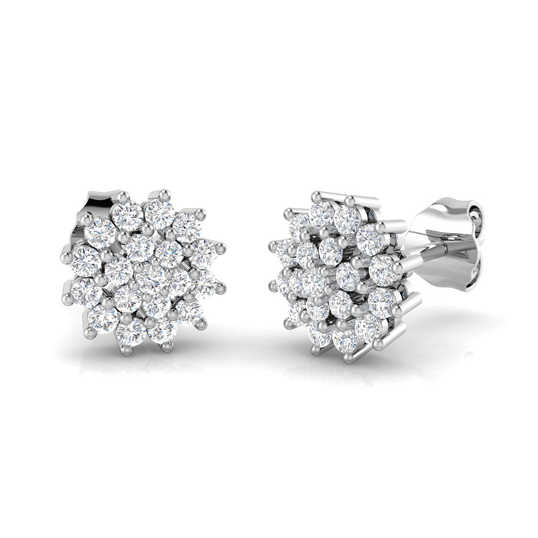 SE4569 — Earrings - 9k White Gold