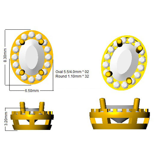 SE4571 — Earrings - 9k Yellow Gold detail