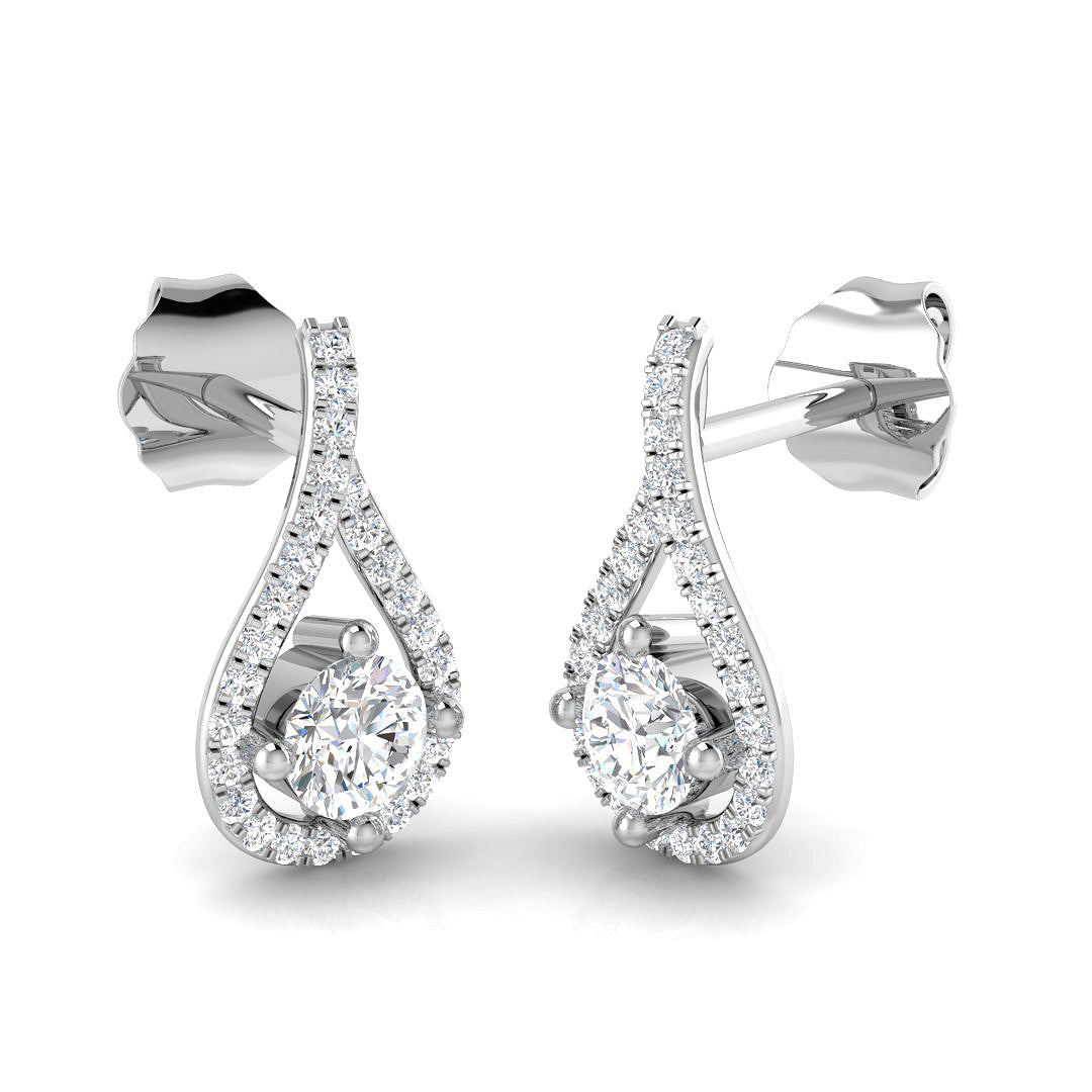 SE4575 — Earrings - 9k White Gold
