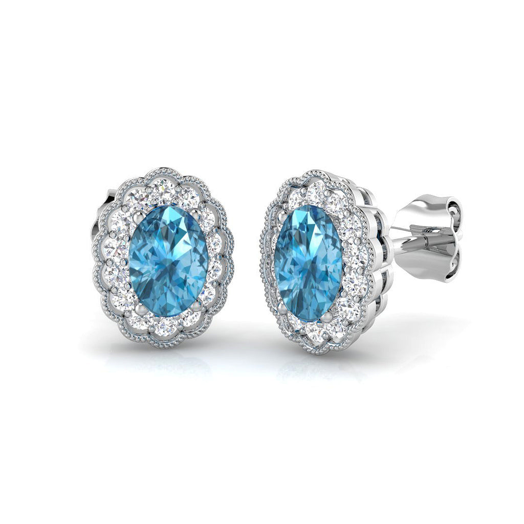SE4590 — Earrings - 9k White Gold
