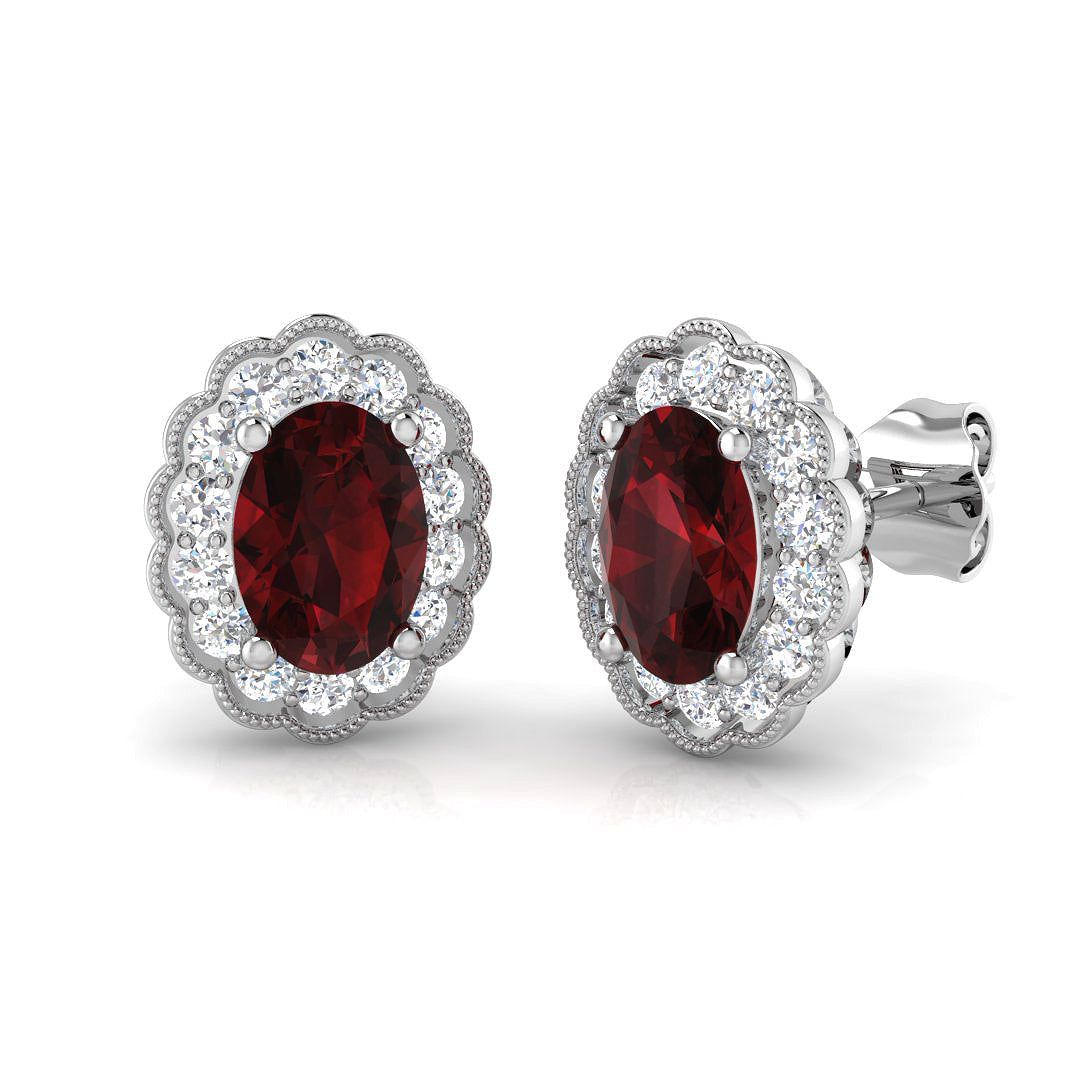 SE4596 — Earrings - 9k White Gold