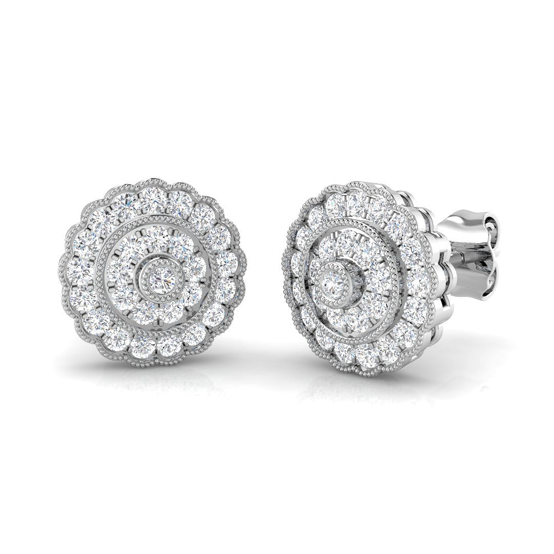 SE4604 — Earrings - 9k White Gold