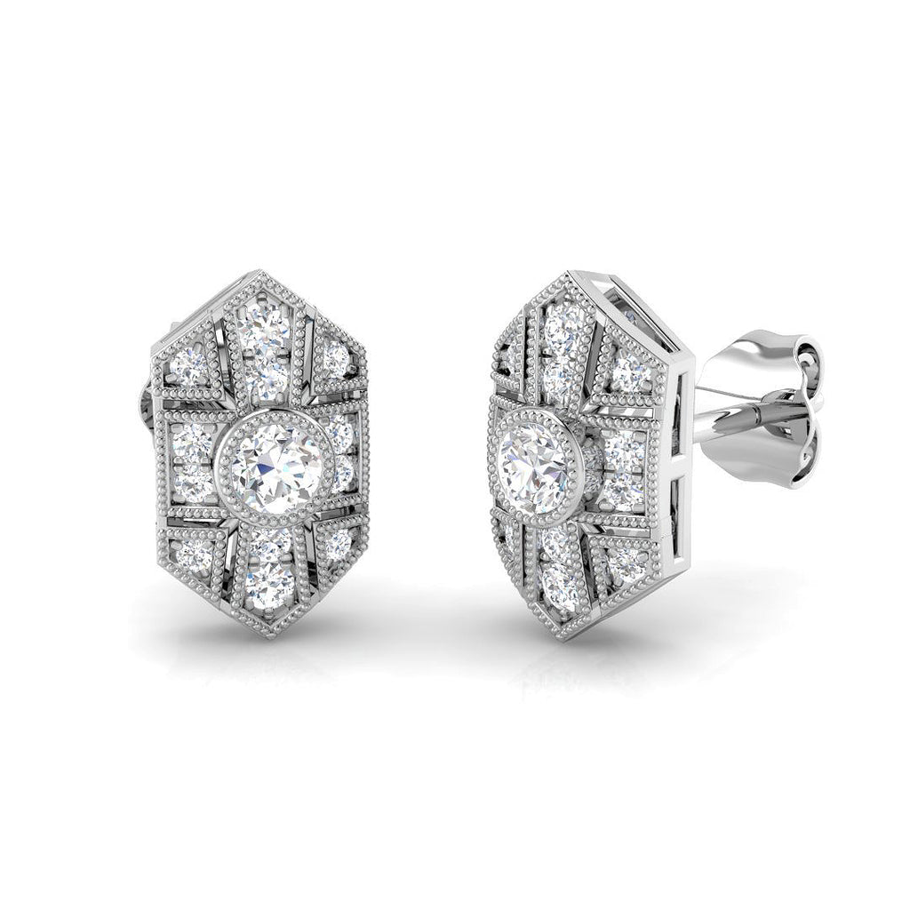 SE4606 — Earrings - 9k White Gold