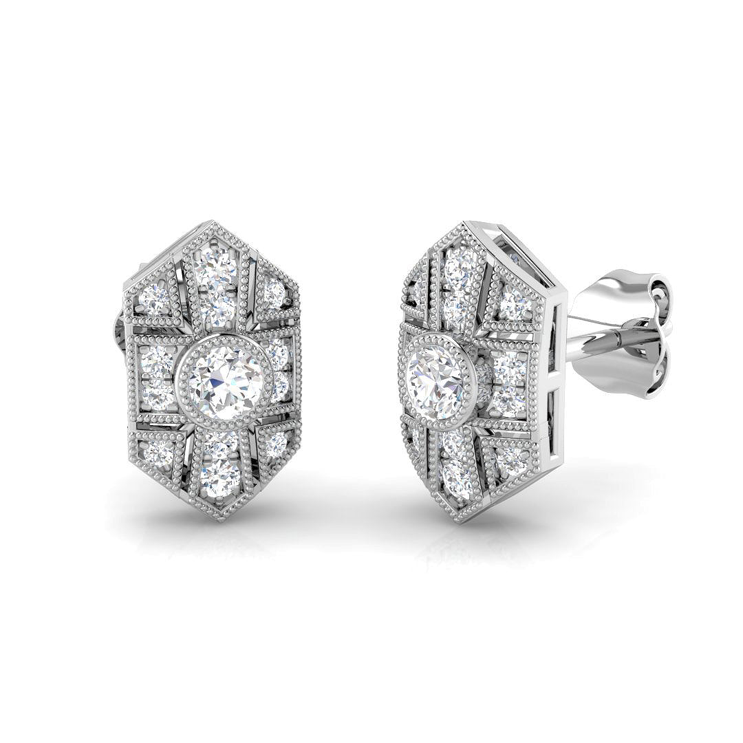 SE4606 — Earrings - 9k White Gold