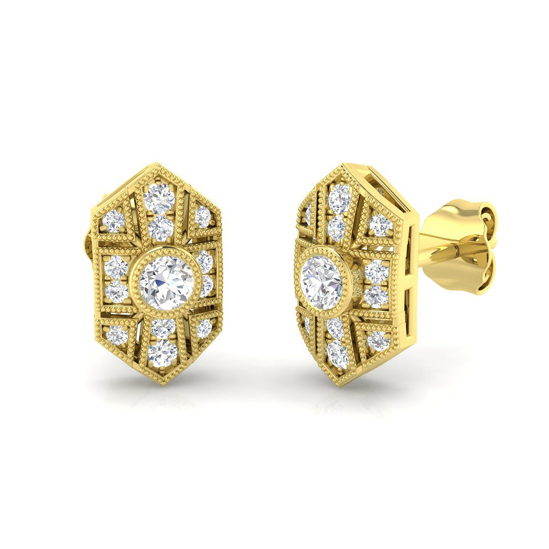 SE4606 — Earrings - 9k Yellow Gold