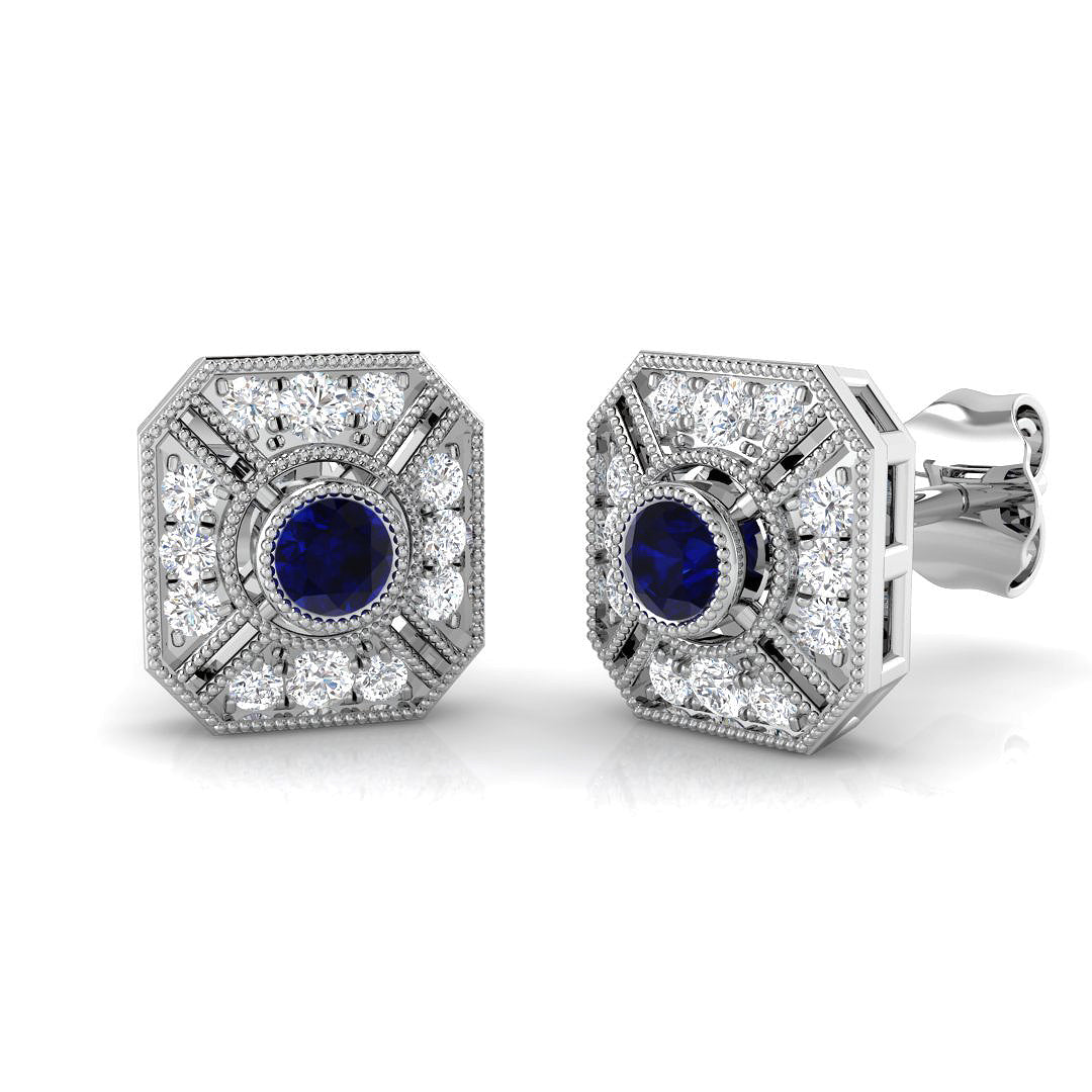 SE4607 — Earrings - 9k White Gold
