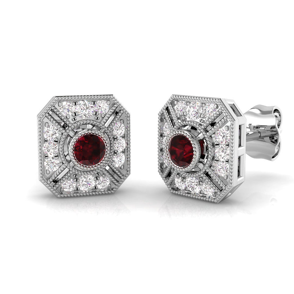 SE4607 — Earrings - 9k White Gold