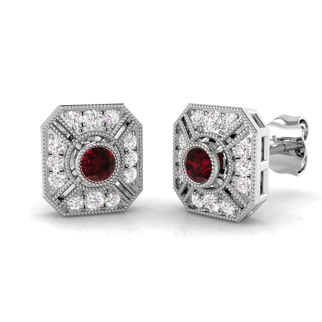 SE4607 — Earrings - 9k White Gold
