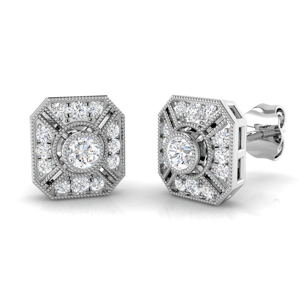 SE4607 — Earrings - 9k White Gold