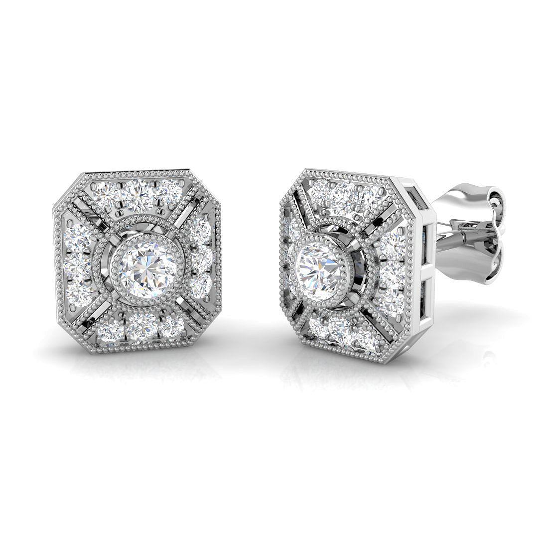 SE4607 — Earrings - 9k White Gold