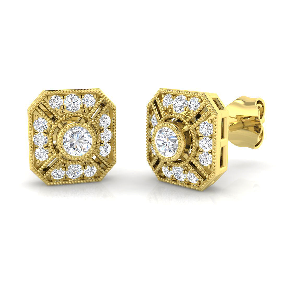 SE4607 — Earrings - 9k Yellow Gold