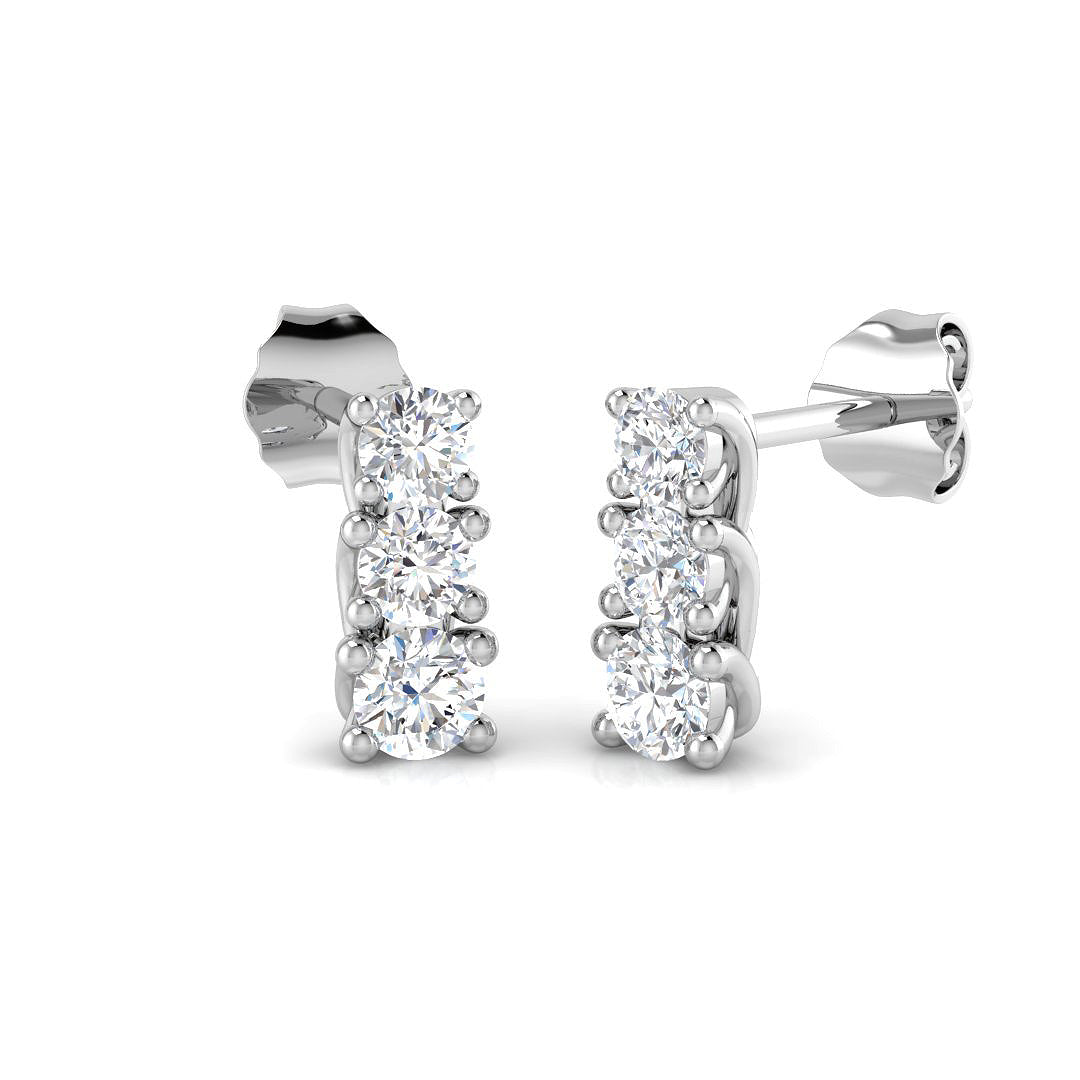 SE4619 — Earrings - 9k White Gold