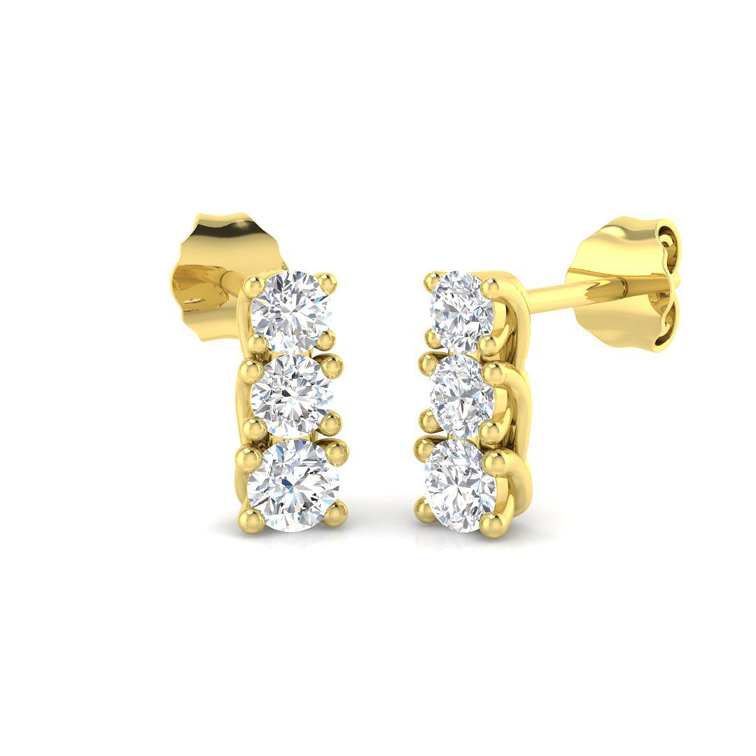 SE4619 — Earrings - 9k Yellow Gold