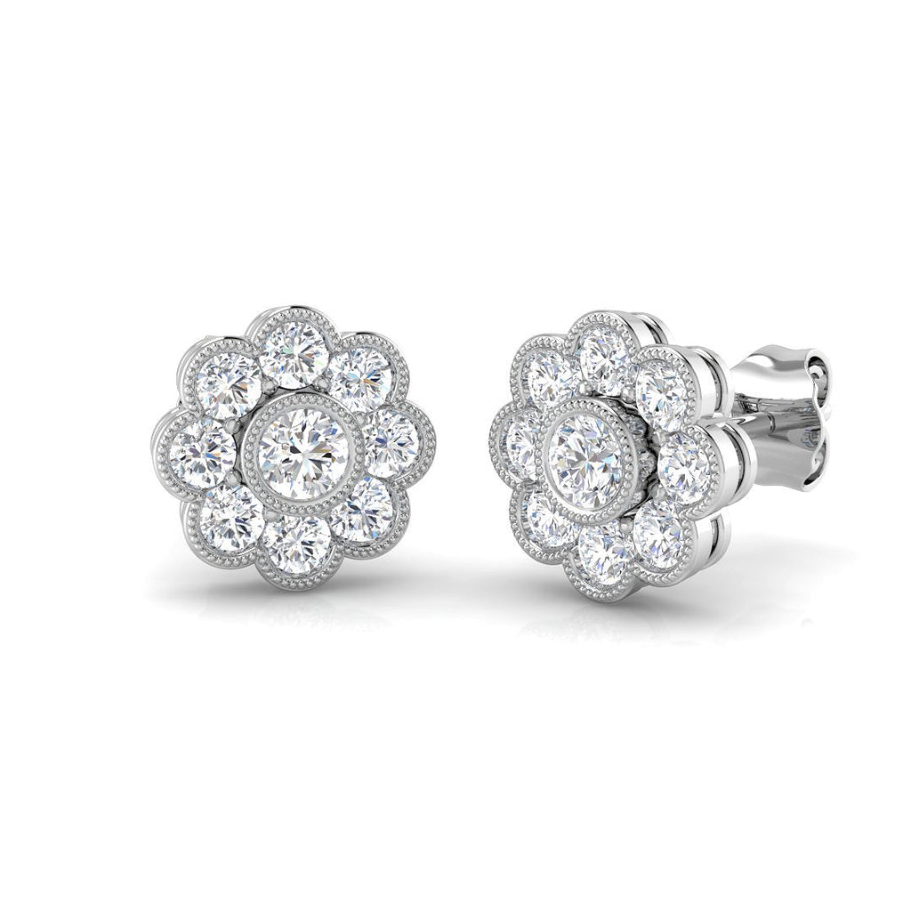 SE4621 — Earrings - 9k White Gold