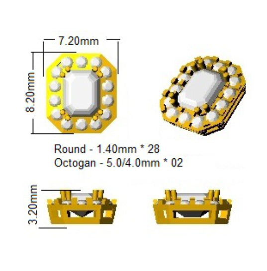 SE4633 — Earrings - 9k Yellow Gold detail