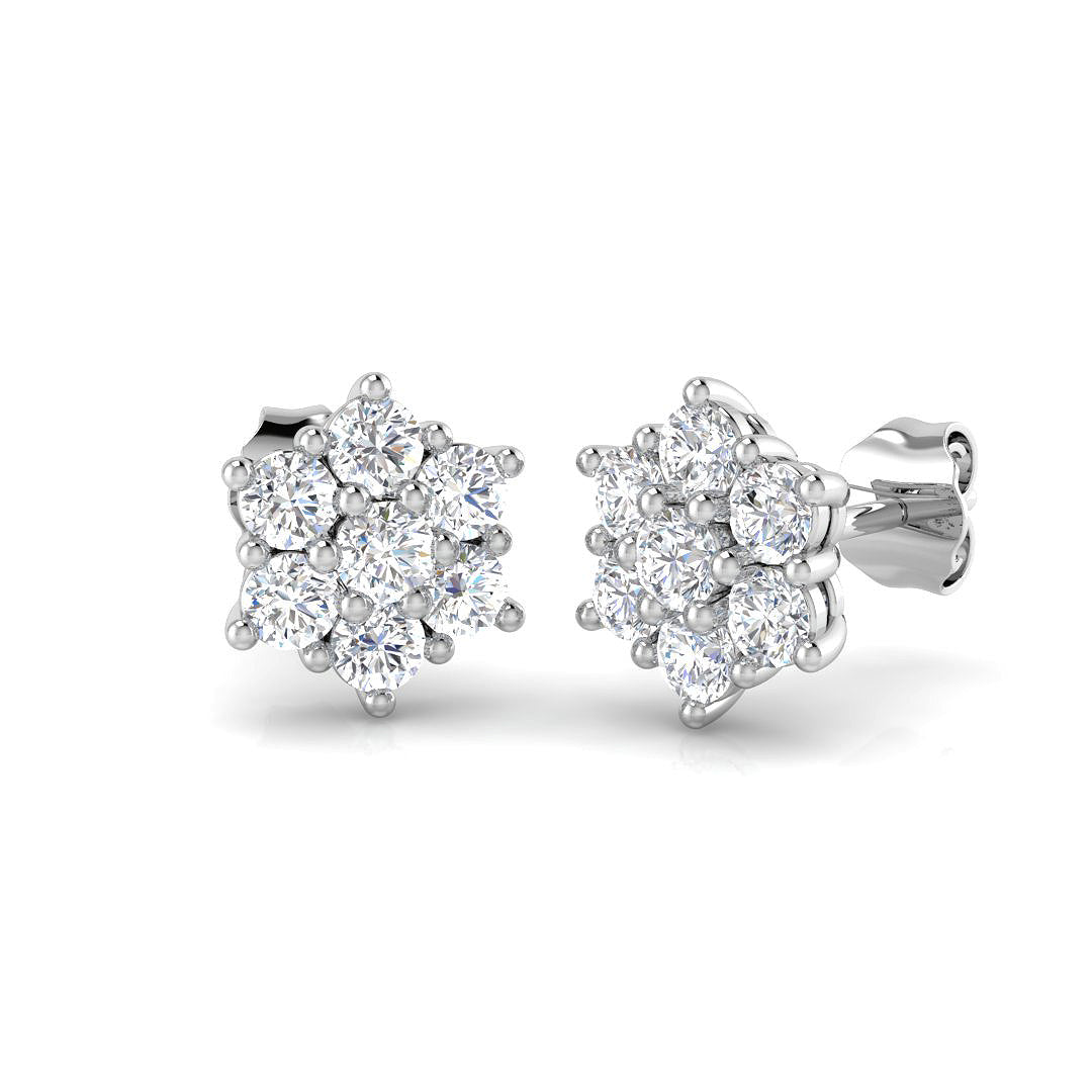SE4641 — Earrings - 9k White Gold