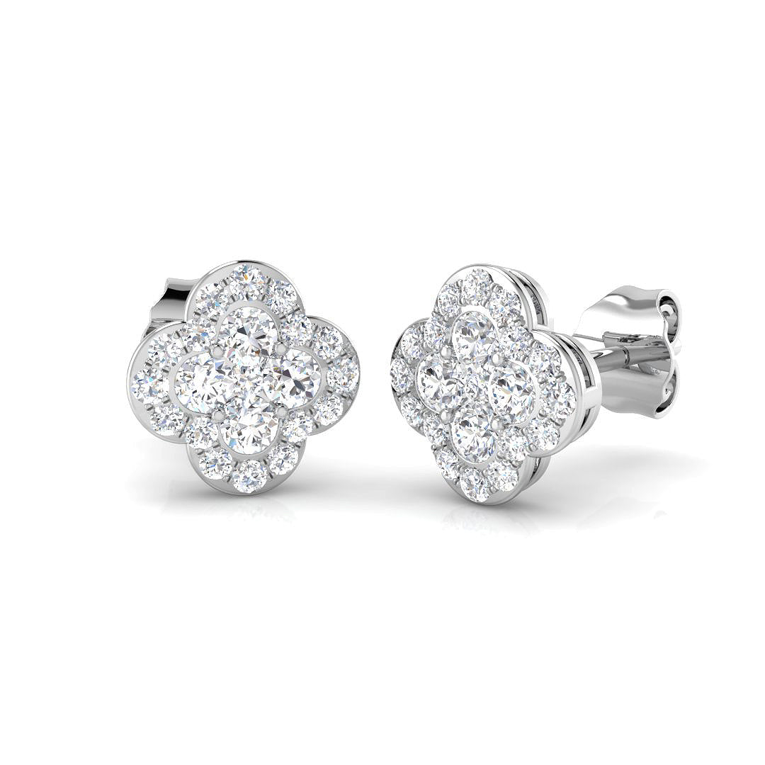 SE4645 — Earrings - 9k White Gold