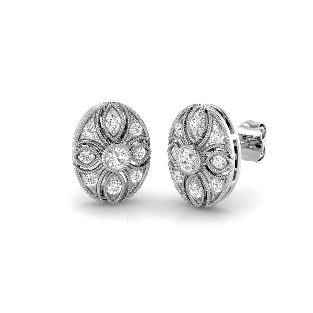SE4663 — Earrings - 9k White Gold