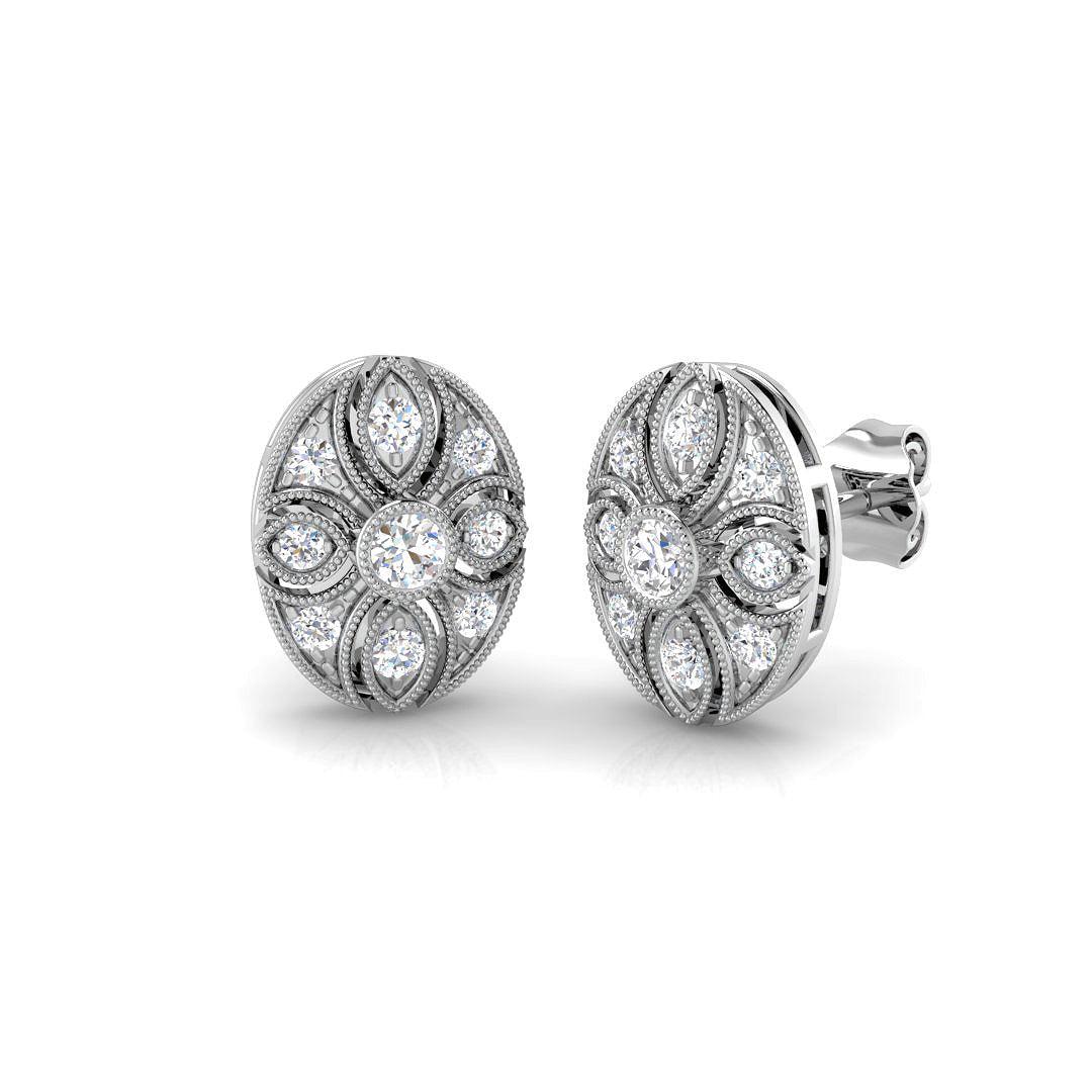 SE4663 — Earrings - 9k White Gold
