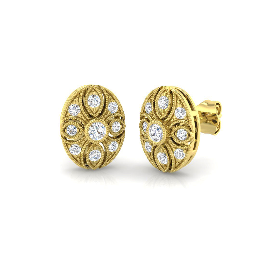 SE4663 — Earrings - 9k Yellow Gold