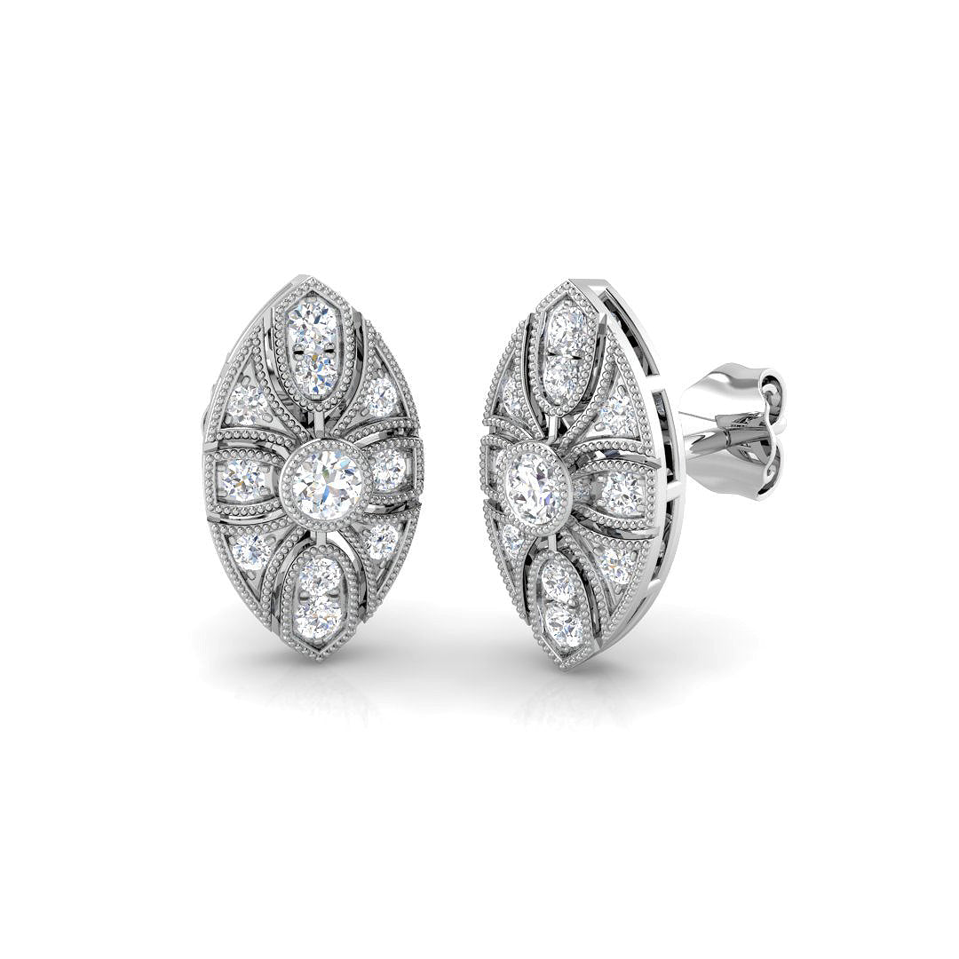 SE4664 — Earrings - 9k White Gold