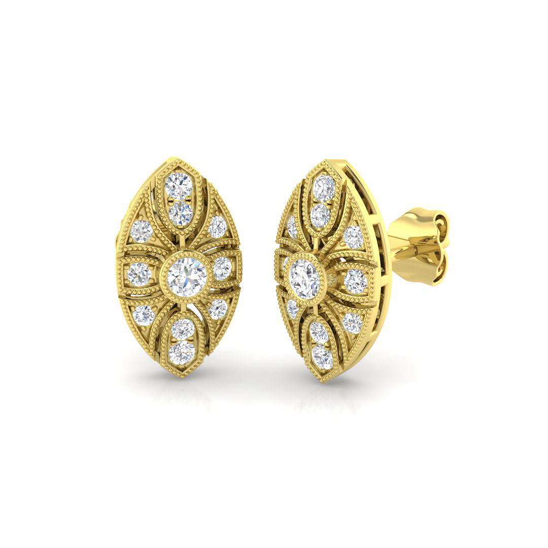 SE4664 — Earrings - 9k Yellow Gold