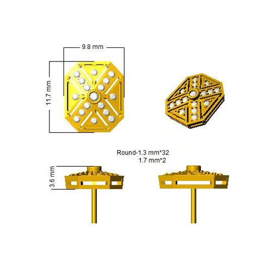 SE4665 — Earrings - 9k Yellow Gold detail