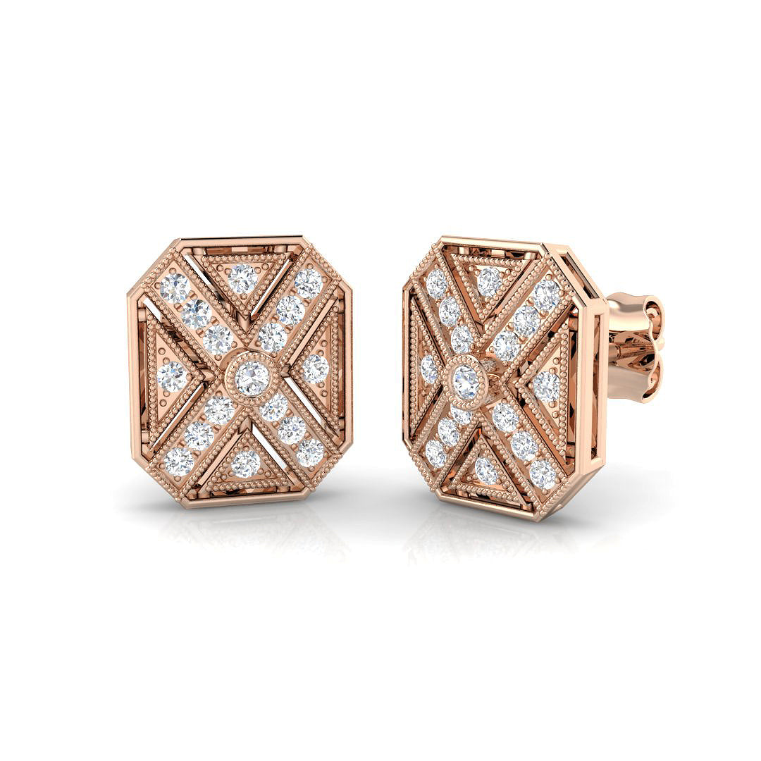 SE4665 — Earrings - 9k Rose Gold