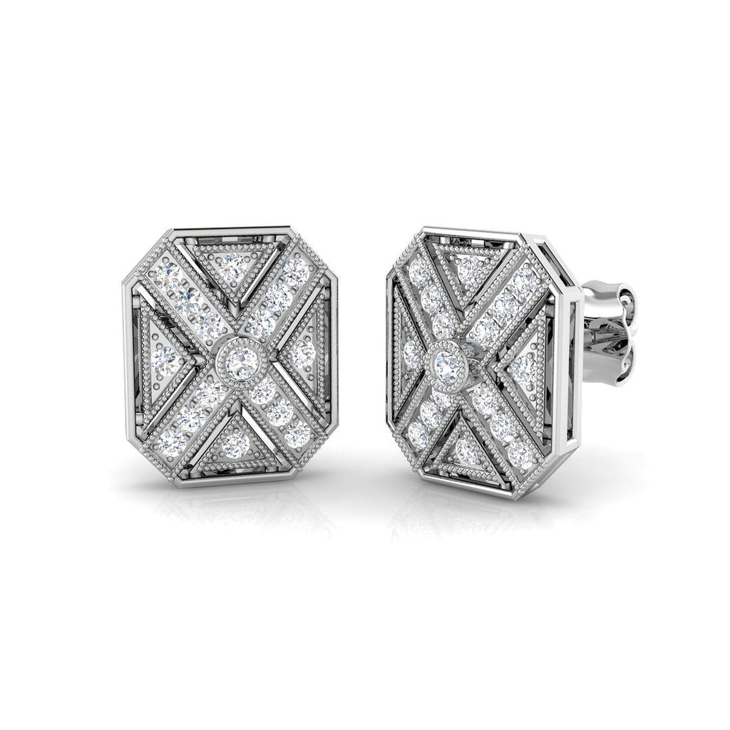 SE4665 — Earrings - 9k White Gold