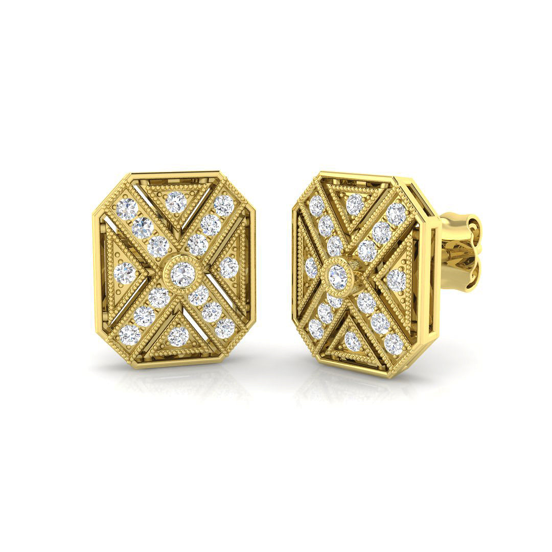 SE4665 — Earrings - 9k Yellow Gold