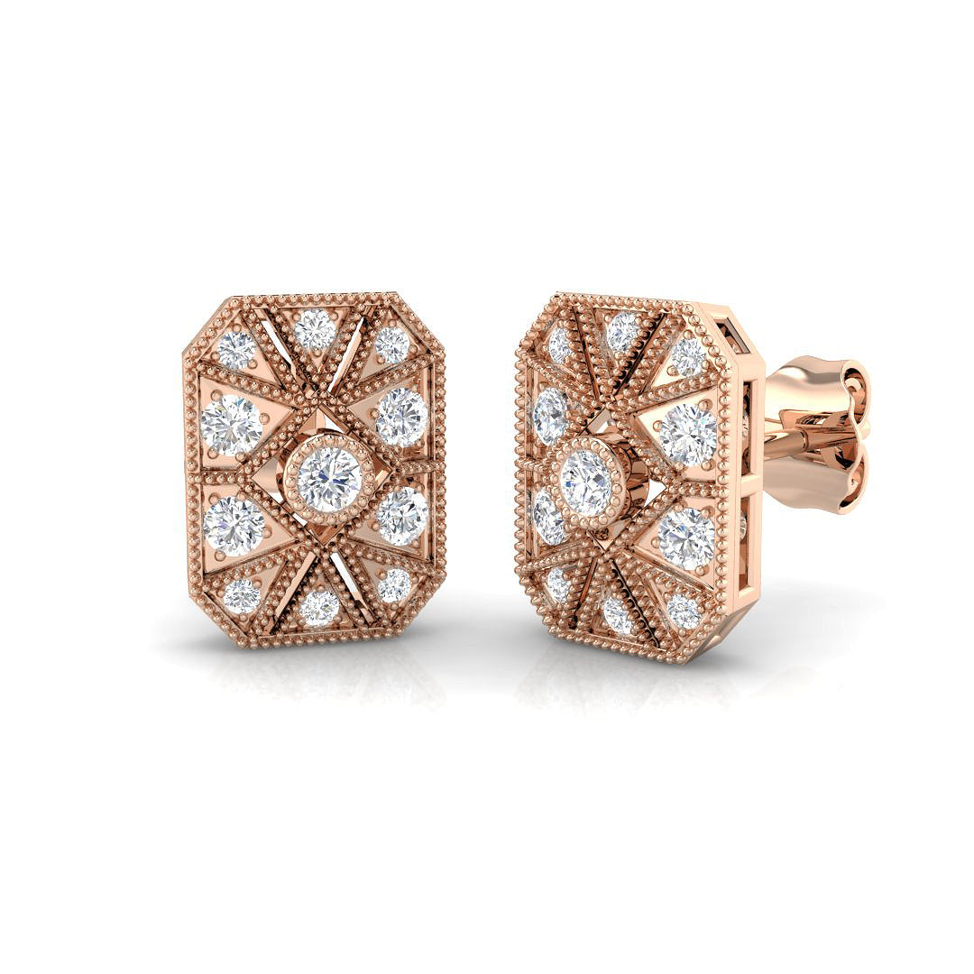 SE4666 — Earrings - 9k Rose Gold
