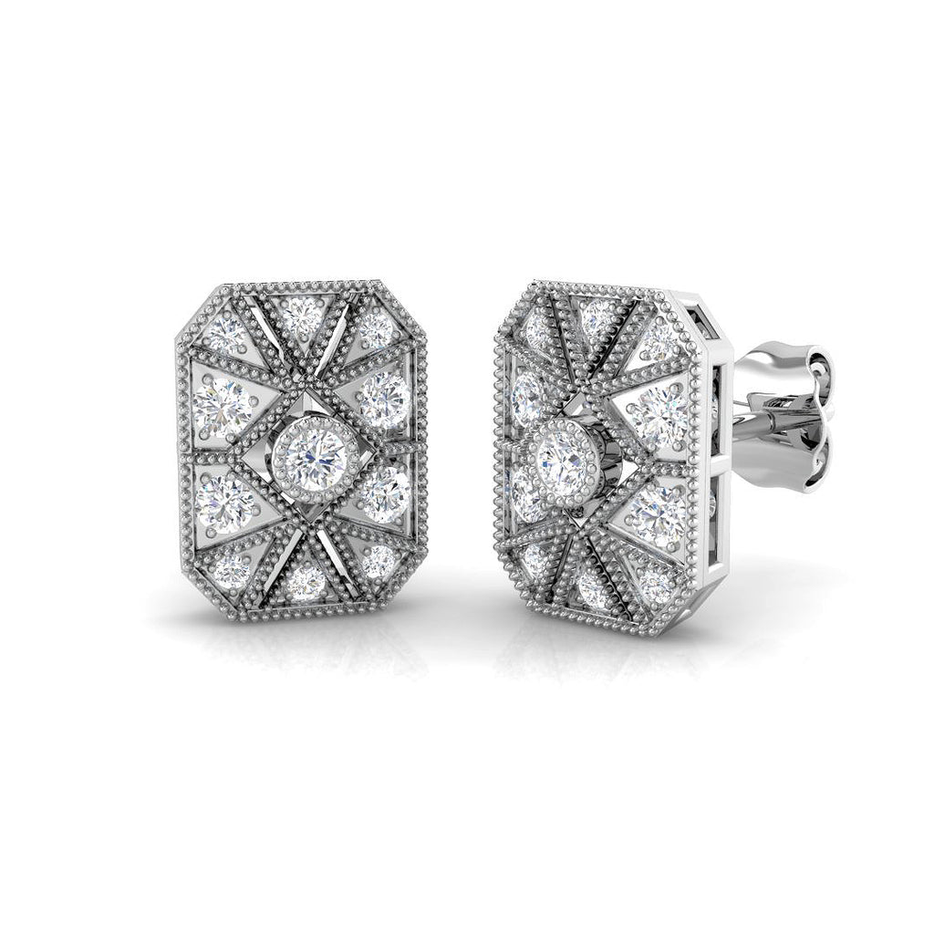 SE4666 — Earrings - 9k White Gold