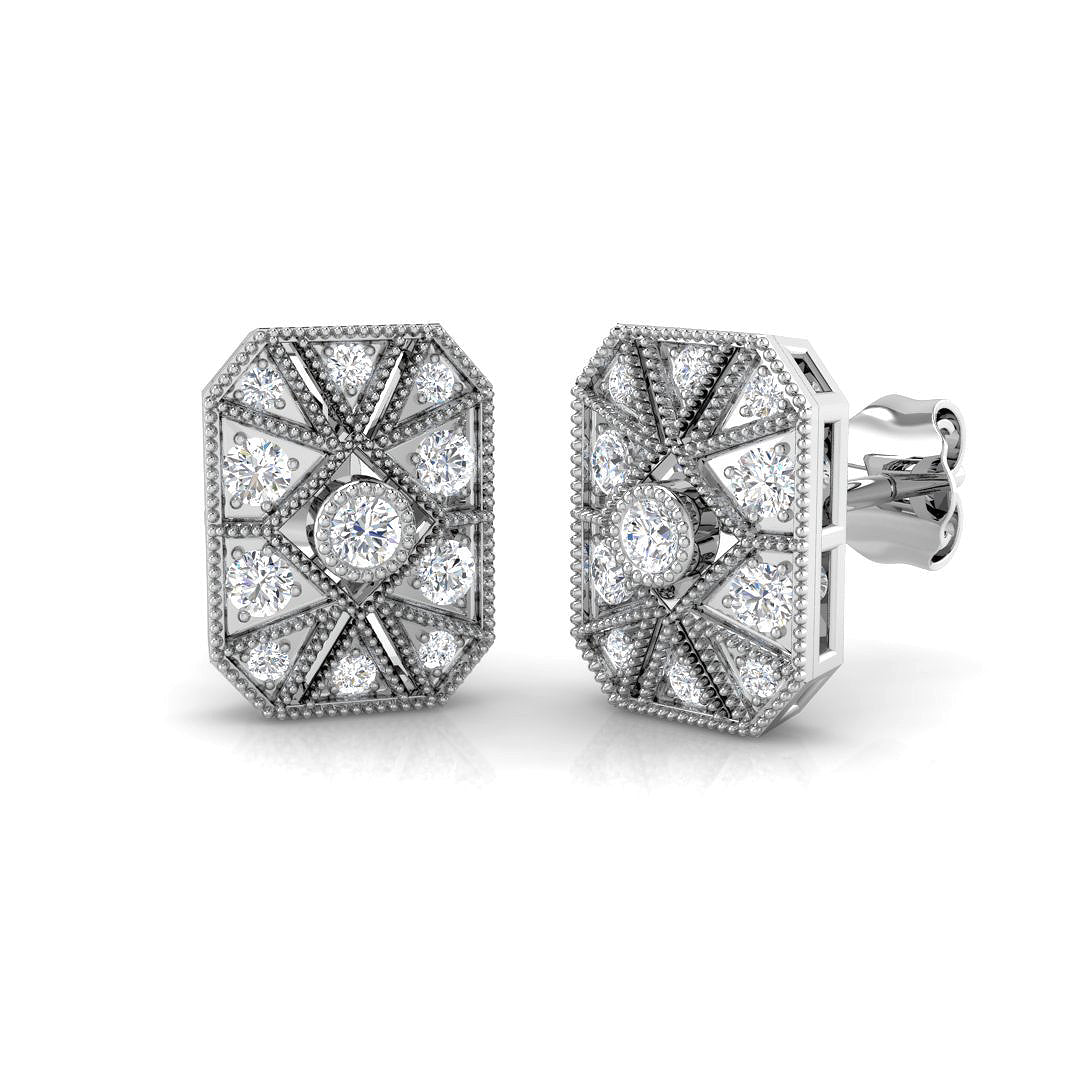 SE4666 — Earrings - 9k White Gold