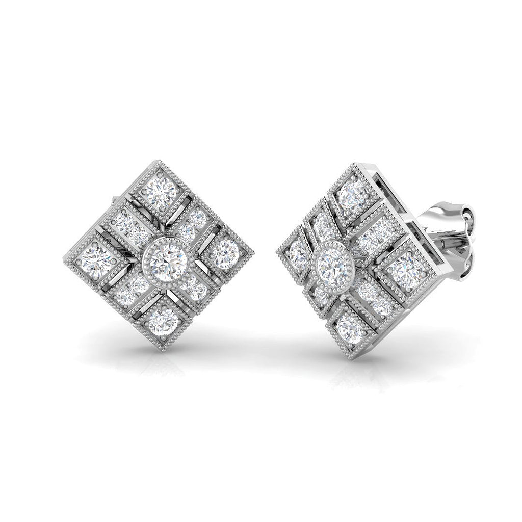 SE4667 — Earrings - 9k White Gold