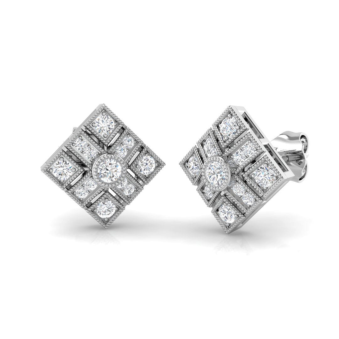SE4667 — Earrings - 9k White Gold