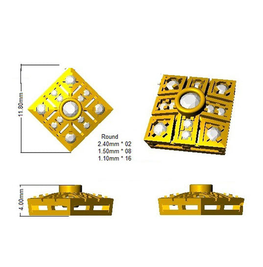 SE4667 — Earrings - 9k Yellow Gold detail