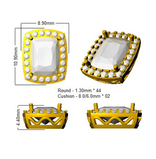 SE4696 — Earrings - 9k Yellow Gold detail