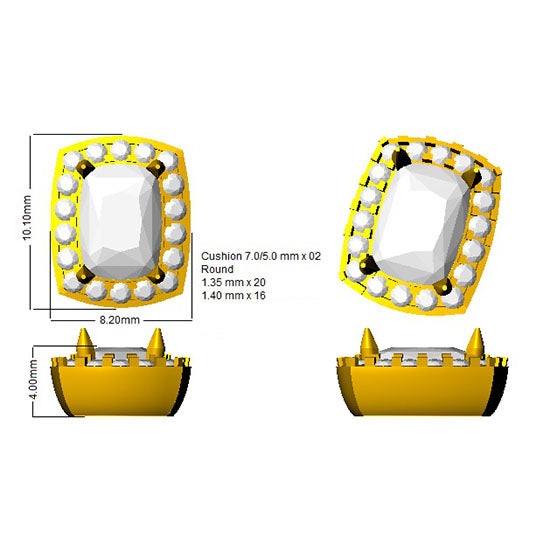SE4697 — Earrings - 9k Yellow Gold detail