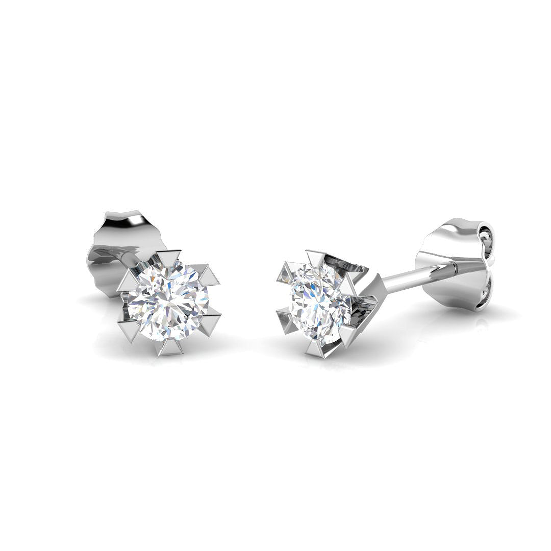 SE4767 — Earrings - 9k White Gold