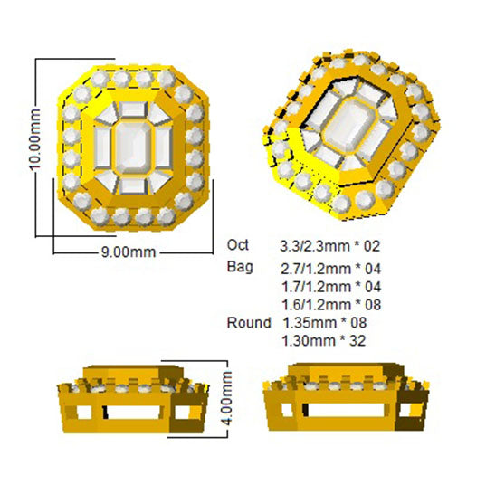 SE4781 — Earrings - 9k Yellow Gold detail