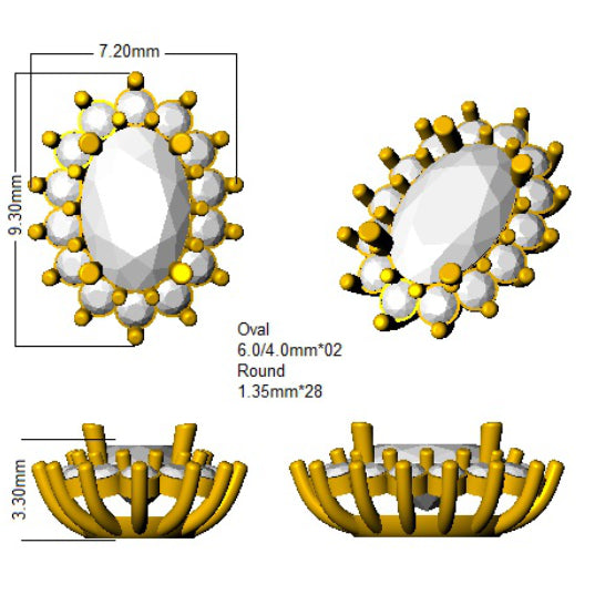 SE4785 — Earrings - 9k Yellow Gold detail
